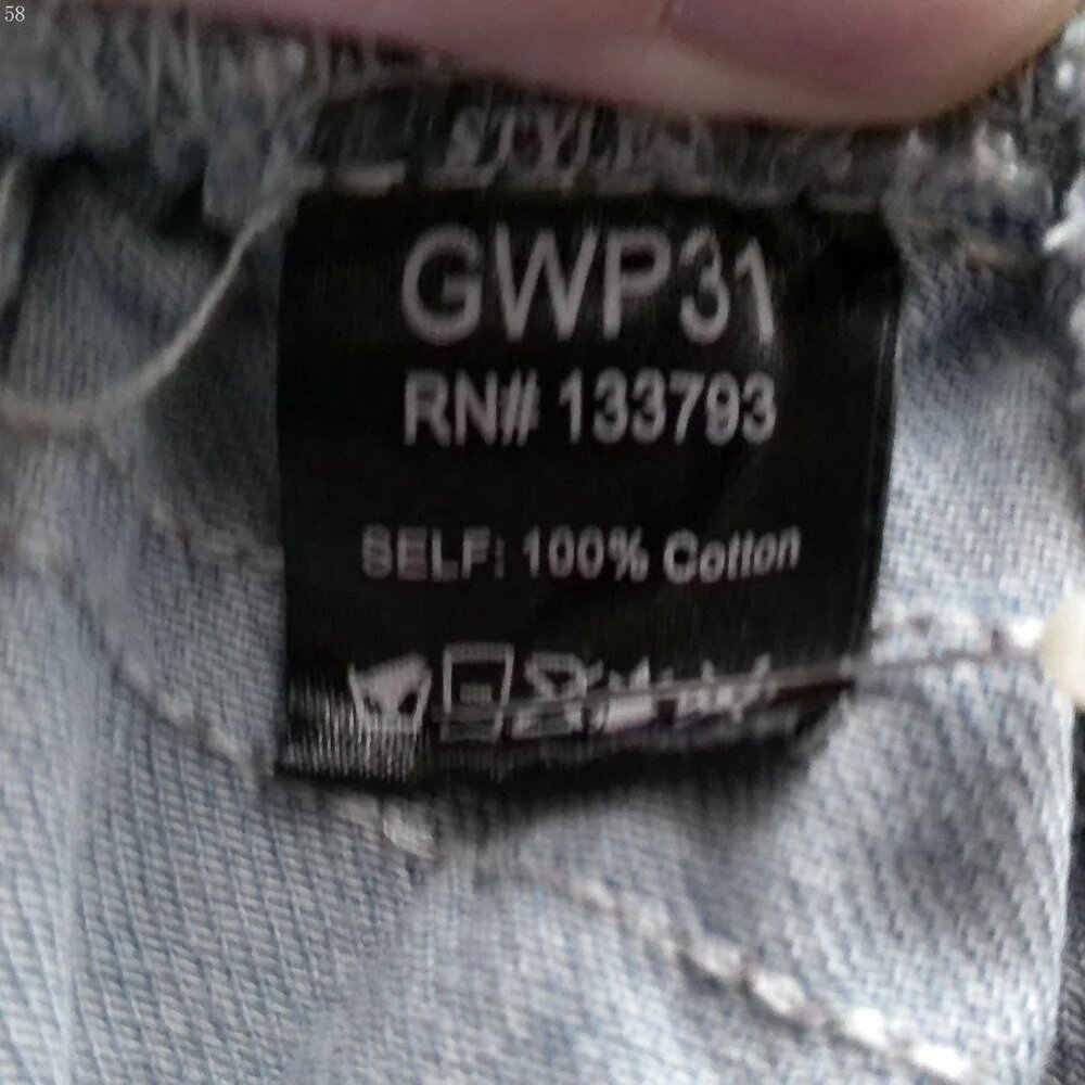 POL NWOT 100% Cotton Patchwork/ Embroidery/ Lace Design on Blue Denim Joggers M - Picture 8 of 11